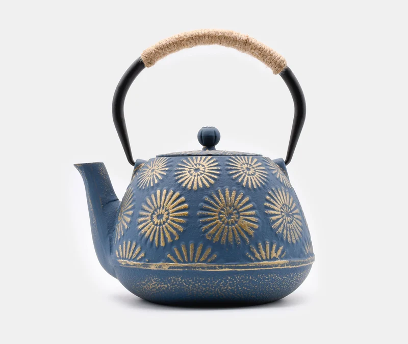 Cast Iron Teapot Chrysanthemum 1.2L