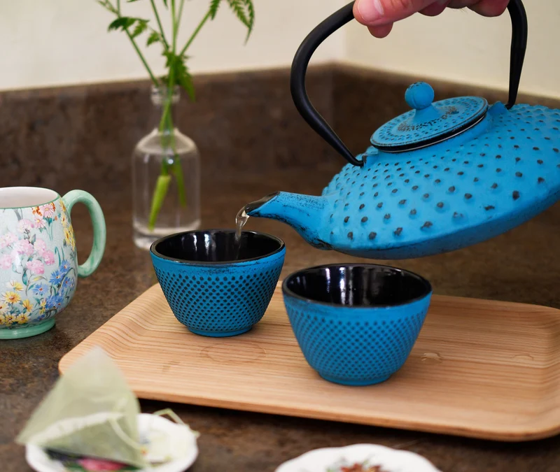 Cast Iron Teapot Kambin 800ml - Blue