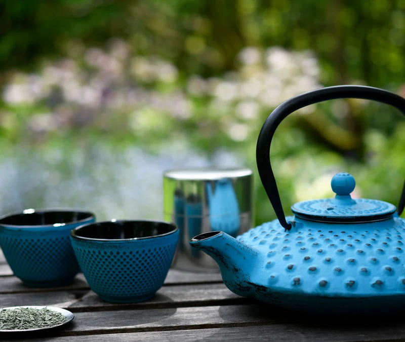 Cast Iron Teapot Kambin 800ml - Blue