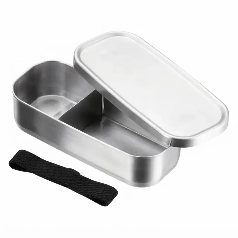 Kobo Aizawa Stainless Steel Deep Rectangular Bento Lunch Box 500ml