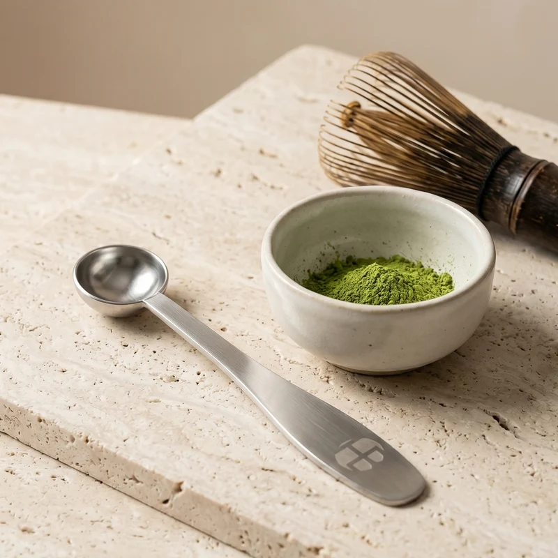 Golden & Silver Spoon – Matcha Dosierlöffel aus Edelstahl