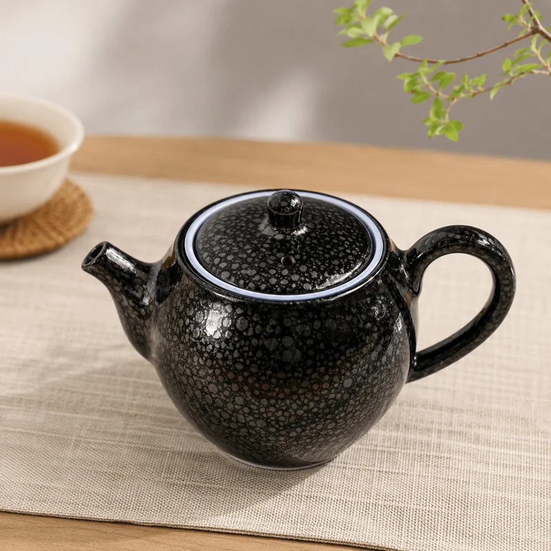 Starlight Tenmoku – Japanische Teekanne aus Kyoto und Kyusu