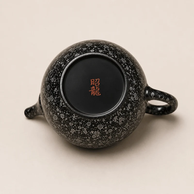 Silver Galaxy - Japanische Meister Shouryu Royal Black Tenmoku Teekanne