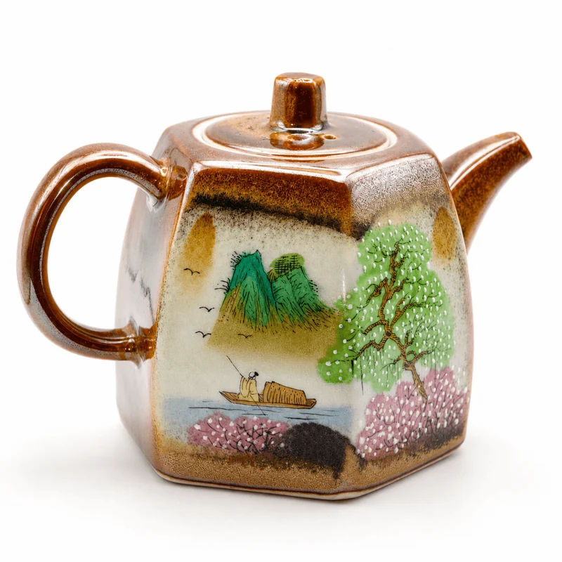 Jingdezhen handbemalte Teekanne „Stilles Tal“ – 190 ml
