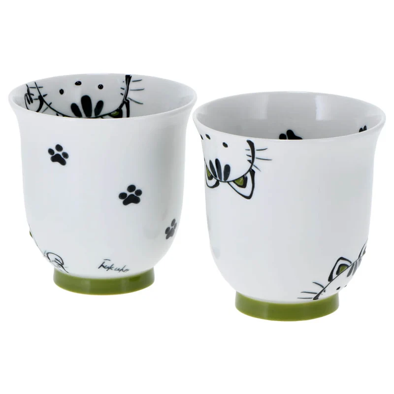 Japanische Teecups Maneki Neko