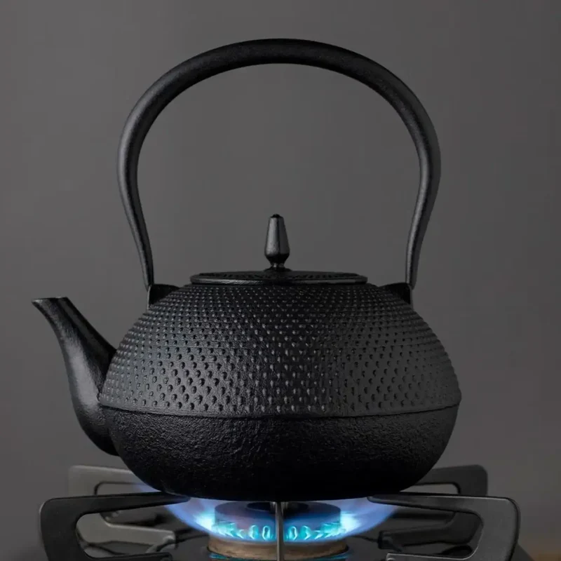 Handmade Nambu Cast Iron Japanese Kettle Hailstone Pattern 1.2L