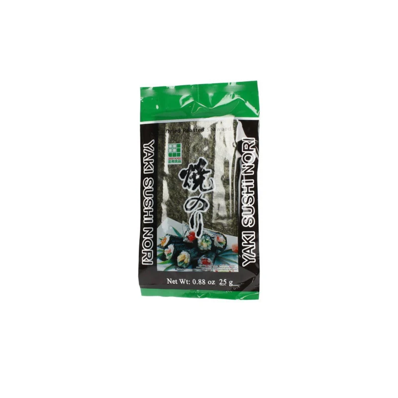 Jhfoods Yaki Nori Gerösteter Seetang (Halb geschnitten) 25g