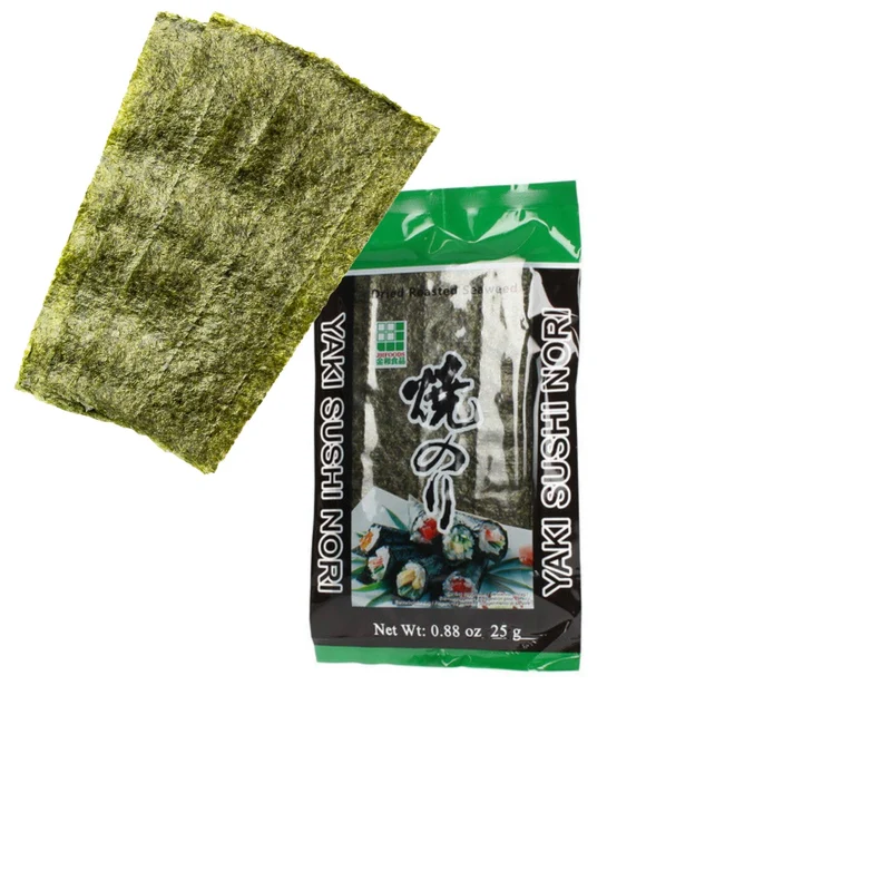 Jhfoods Yaki Nori Gerösteter Seetang (Halb geschnitten) 25g
