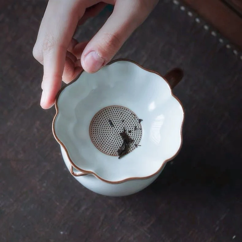 Gartenkaninchen - Handgefertigtes Ru Kiln Gaiwan Set