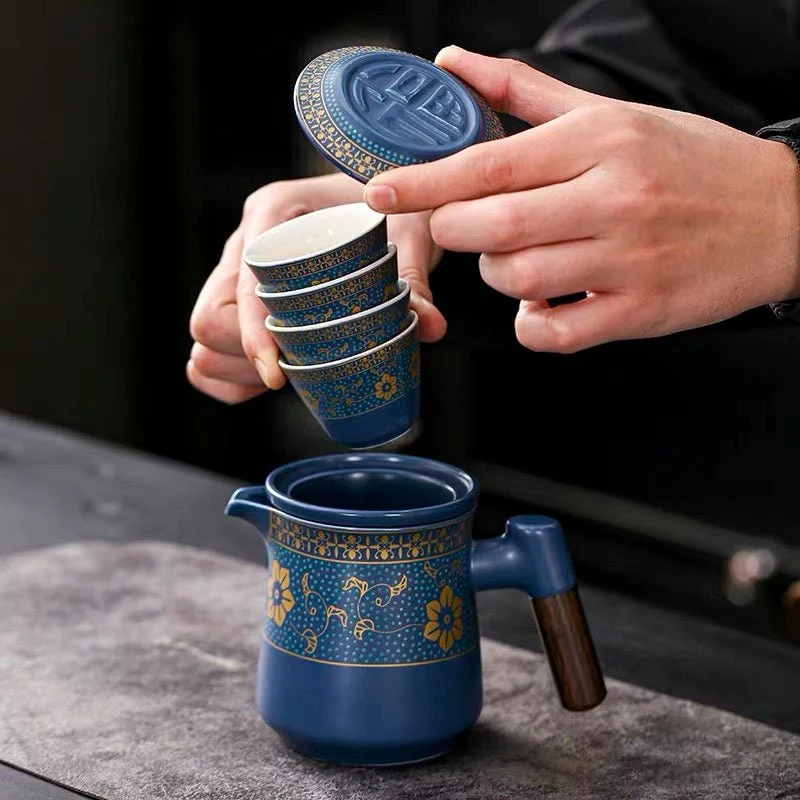 Blue Dynasty – Premium-Reise-Teeset für Büro und Freizeit