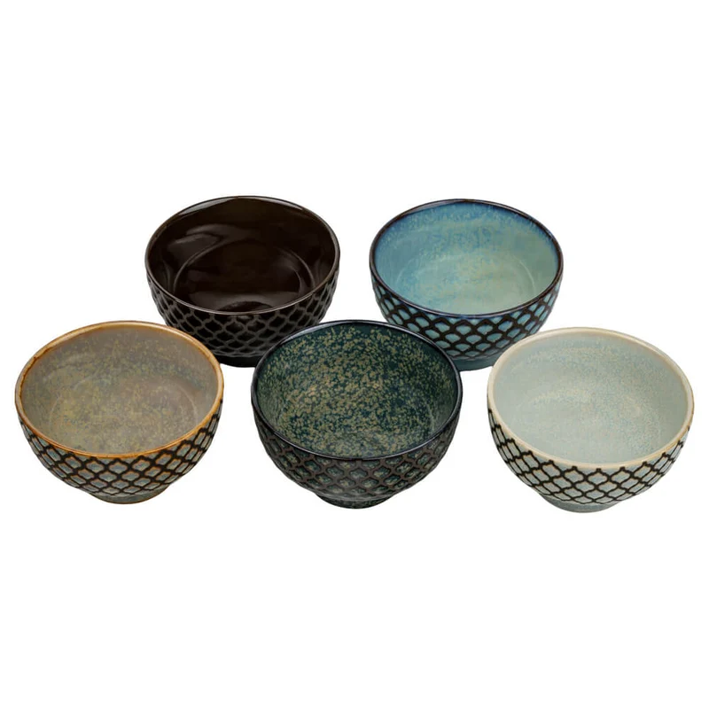 Teeschalen-Set Sara – 5 Porzellanschalen