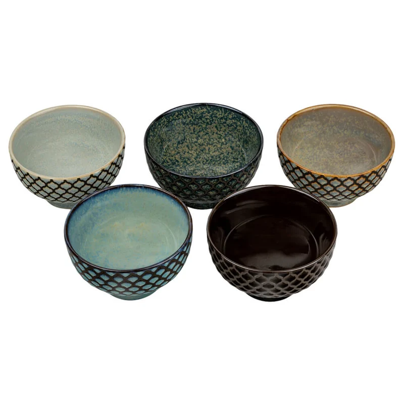 Teeschalen-Set Sara – 5 Porzellanschalen