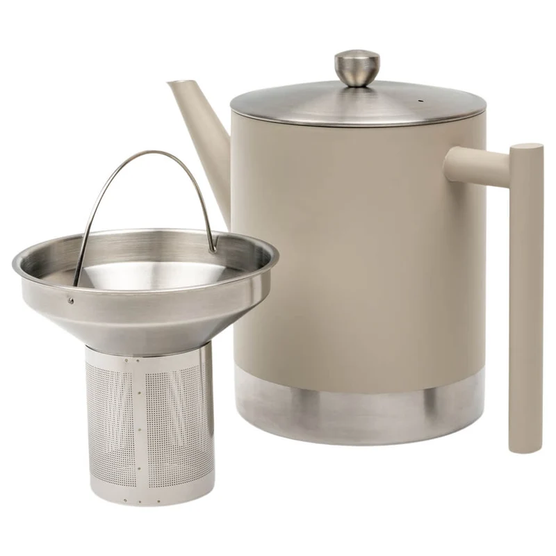 Teekanne Minuet Cylindre taupe