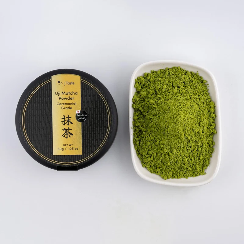 J Taste Premium Stone-Ground Uji Matcha Powder Ceremonial Grade 30g