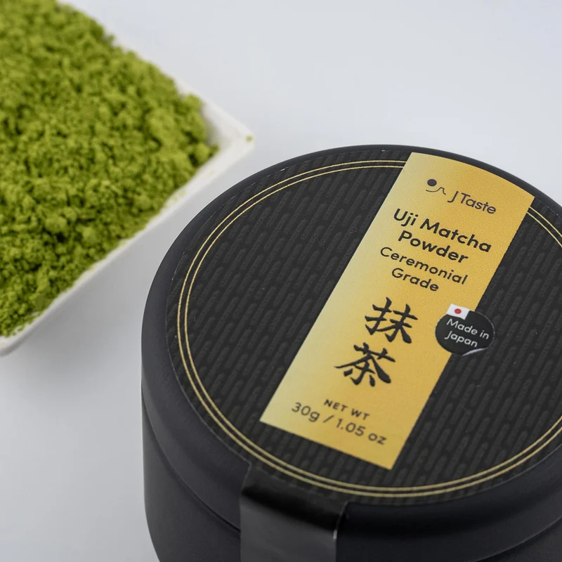 J Taste Premium Stone-Ground Uji Matcha Powder Ceremonial Grade 30g
