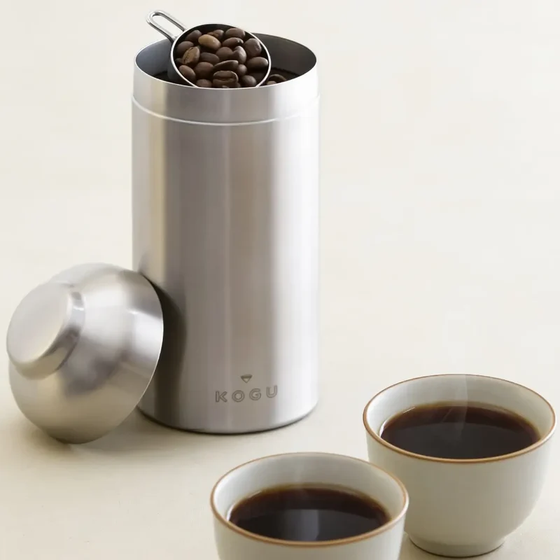 Kogu 18-8 Stainless Steel Coffee Canister Airtight Jar 720ml