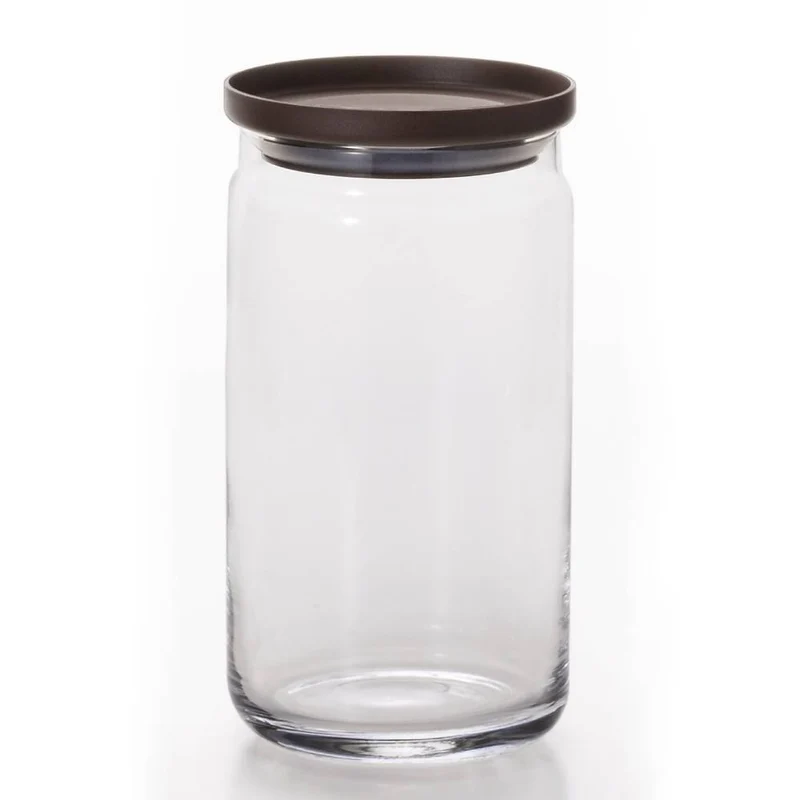 Aderia Stackable Glass Canister Large Kitchen Storage Container 1090ml
