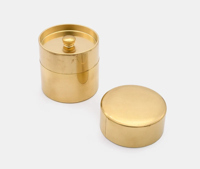 Cylindrical Can S - Brass