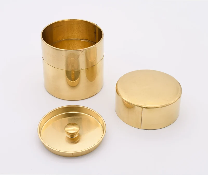 Cylindrical Can S - Brass