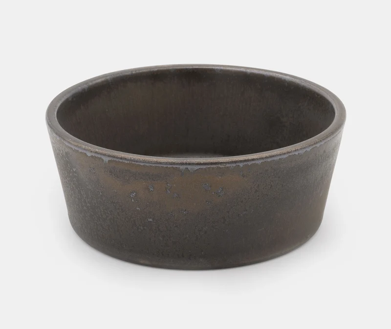 Glazed Stoneware Bowl Medium - Black