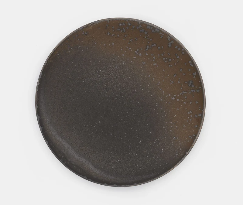 Glazed Stoneware Plate Small - Black