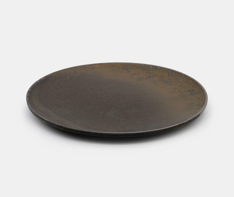 Glazed Stoneware Plate Small - Black