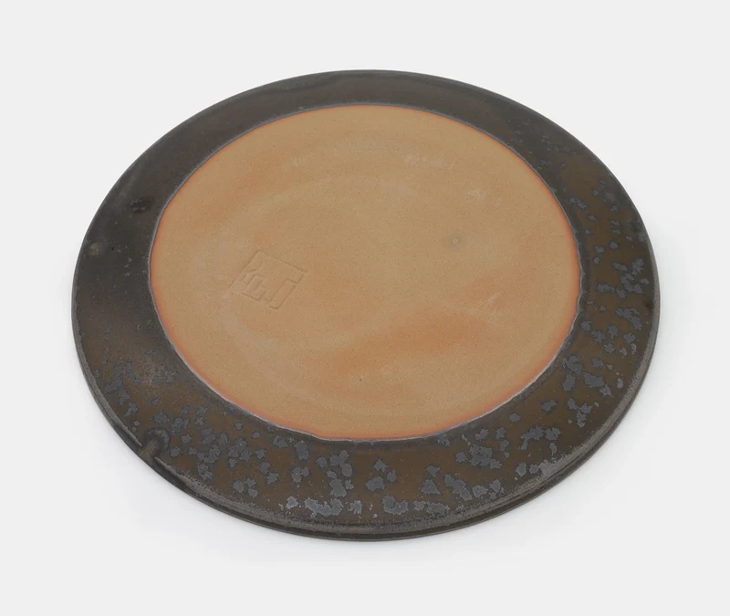 Glazed Stoneware Plate Small - Black