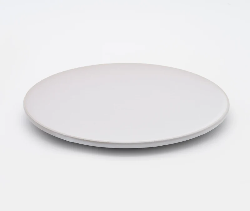 Glazed Stoneware Plate Small - White