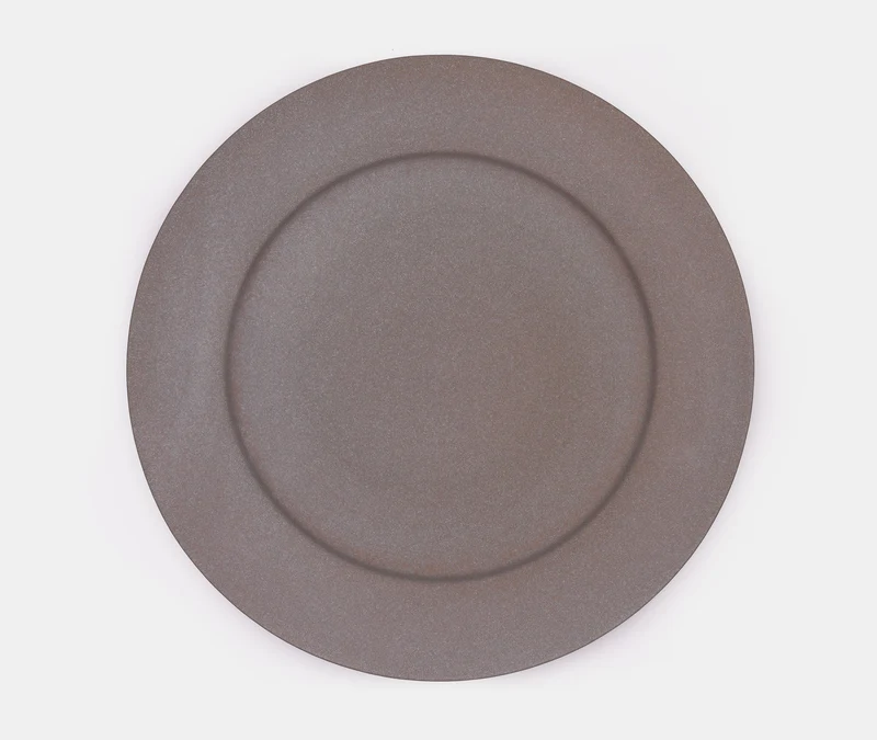 Stoneware Plate Medium - Grey