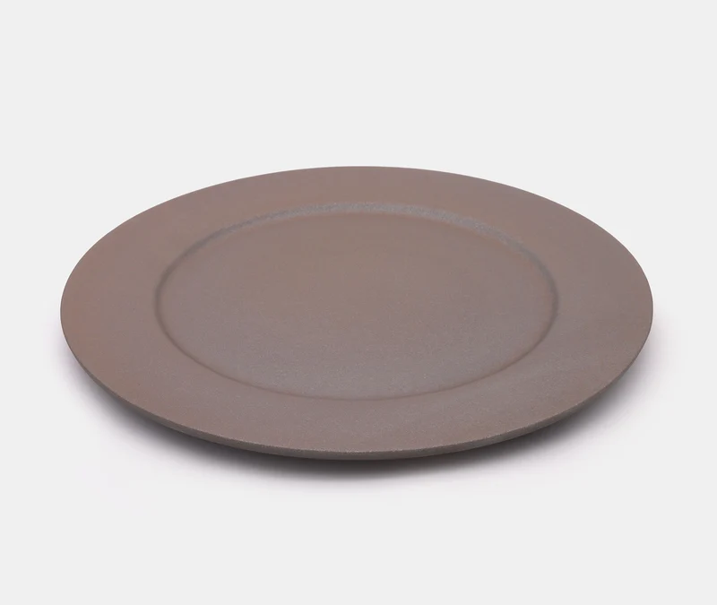 Stoneware Plate Medium - Grey