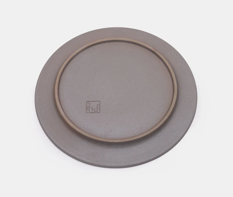 Stoneware Plate Medium - Grey