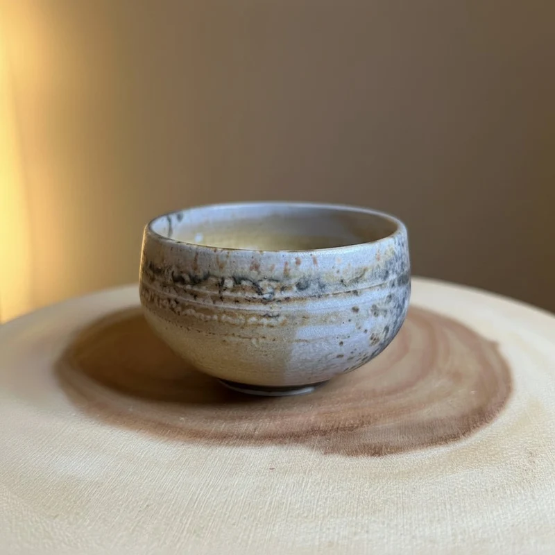 Kollektion von Teetassen aus holzgebranntem Porzellan aus Jingdezhen