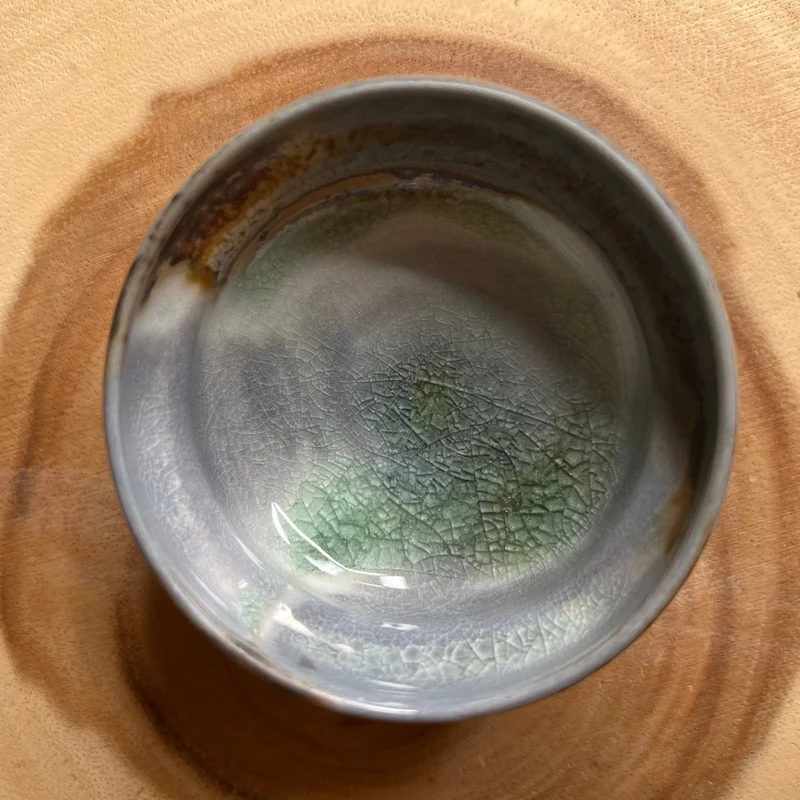 Kollektion von Teetassen aus holzgebranntem Porzellan aus Jingdezhen