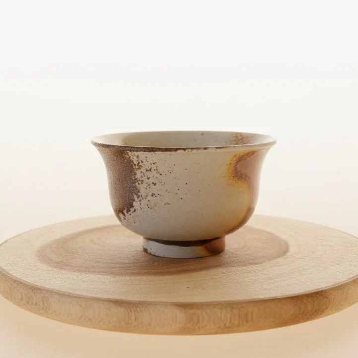 Kollektion von Teetassen aus holzgebranntem Porzellan aus Jingdezhen