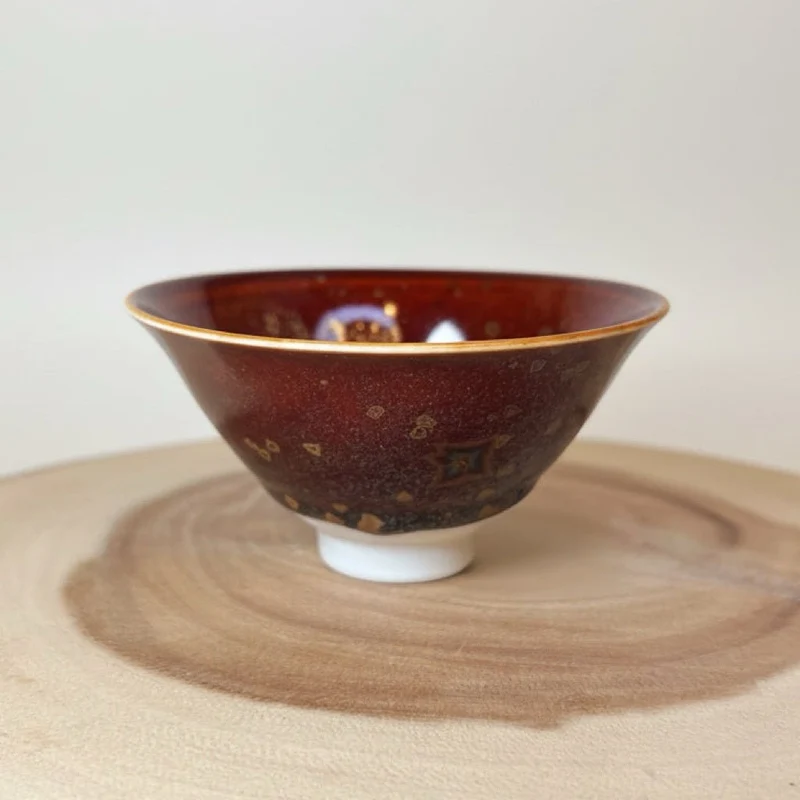 Kyoyaki Tenmoku Japanische handgefertigte Teetassen-Kollektion