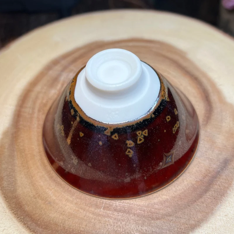 Kyoyaki Tenmoku Japanische handgefertigte Teetassen-Kollektion
