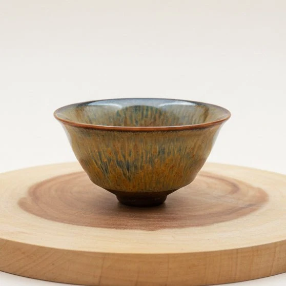 Kyoyaki Tenmoku Japanische handgefertigte Teetassen-Kollektion