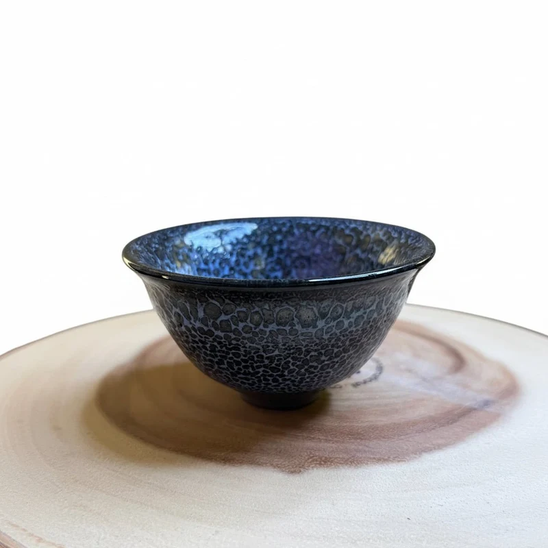 Kyoyaki Tenmoku Japanische handgefertigte Teetassen-Kollektion