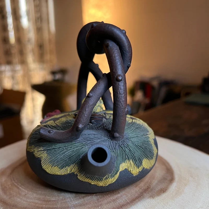 Lotus Vine Harmony-Meisterhandgefertigte Jianshui-Teekanne