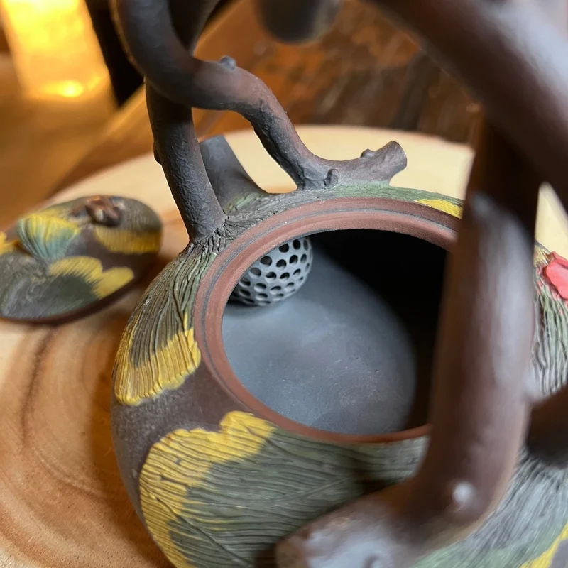 Lotus Vine Harmony-Meisterhandgefertigte Jianshui-Teekanne
