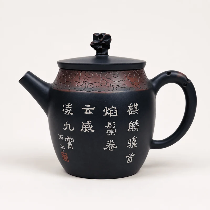 Qi Lin Dragon – Meisterhandgefertigte Jianshui-Teekanne