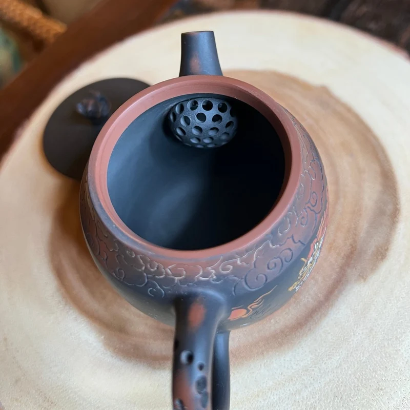 Qi Lin Dragon – Meisterhandgefertigte Jianshui-Teekanne