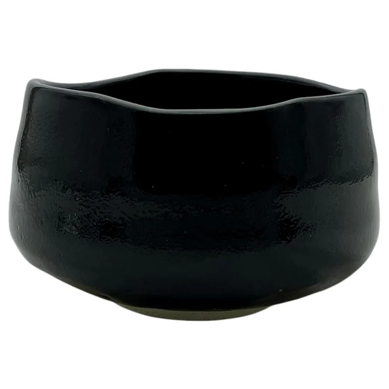 Schwarze Matchaschale Moriko