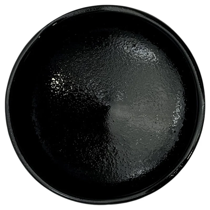 Schwarze Matchaschale Moriko