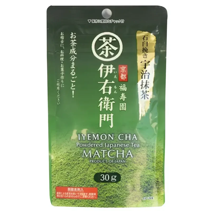 Iyemon Stone-Ground Uji Matcha Green Tea Powder 30g