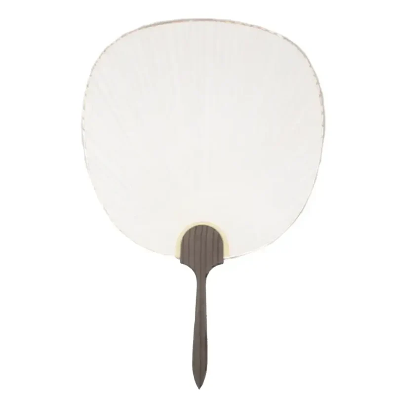 Uchiwa Non-Folding Paper Fan Foil Stamped Mount Fuji & Sakura