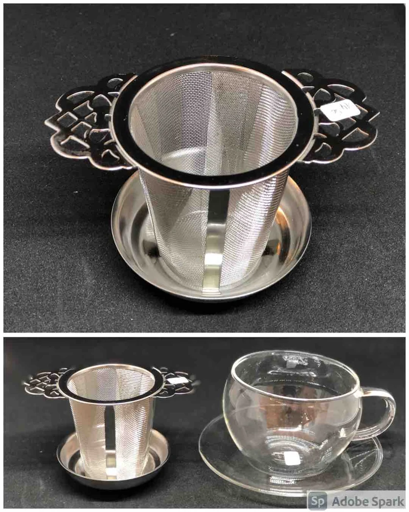 Dauer-Teefilter mit Ablage