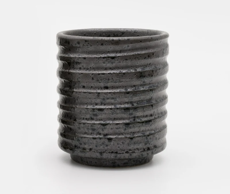 Black Kezuriuzu Glazed Cup - Large
