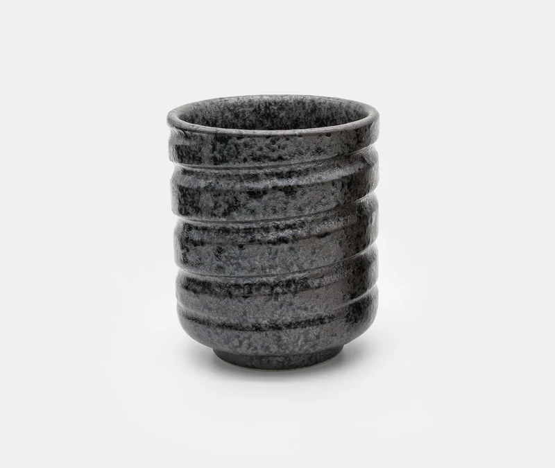 Black Kezuriuzu Glazed Cup - Small