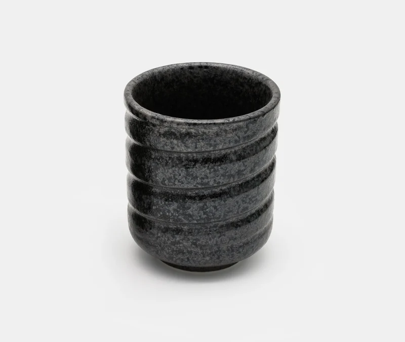 Black Kezuriuzu Glazed Cup - Small